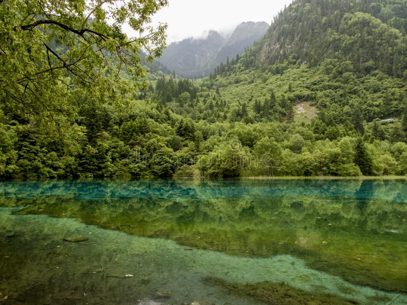 Parque Nacional Do Vale Jiuzhaigou Em China Foto De Stock Imagem De