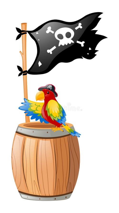 Pirate & His Parrot 5'x3' Flag