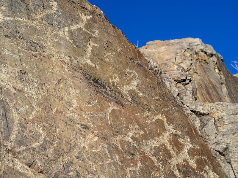 Part of ancient megalith complex, argali in center.