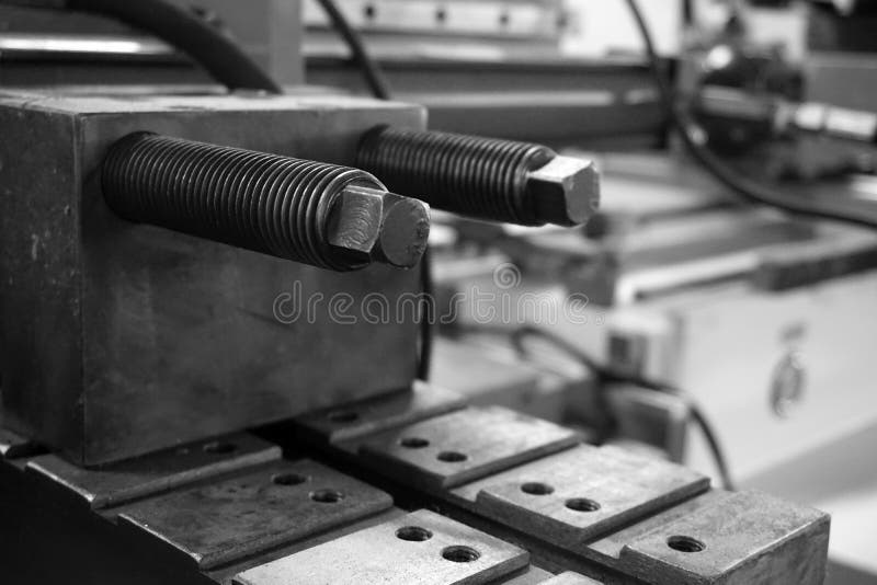 Part of bending machine stock image. Image of factory 92849369