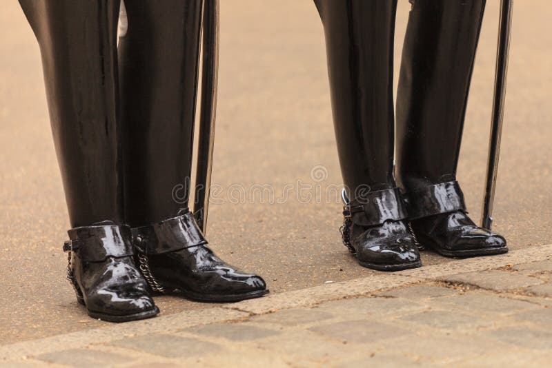 Part of Body, Solider Horse Guards Boots in UK Stock Image - Image of ...