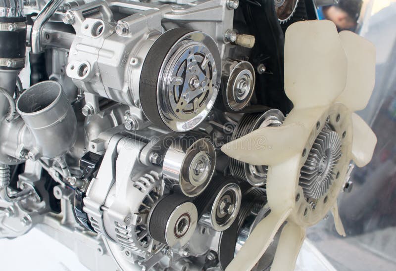 Part of car engine stock photo