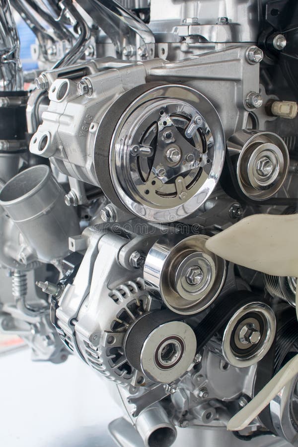 Part of car engine stock photo