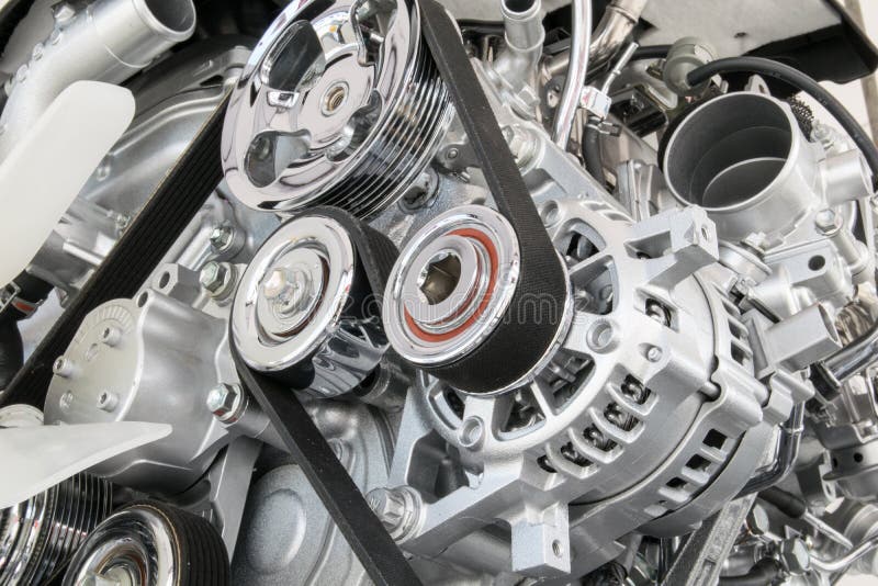 Part of car engine stock photo