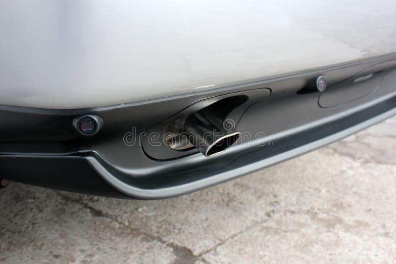 Part of the Car. Car Exhaust Pipes Stock Image Image of black, front