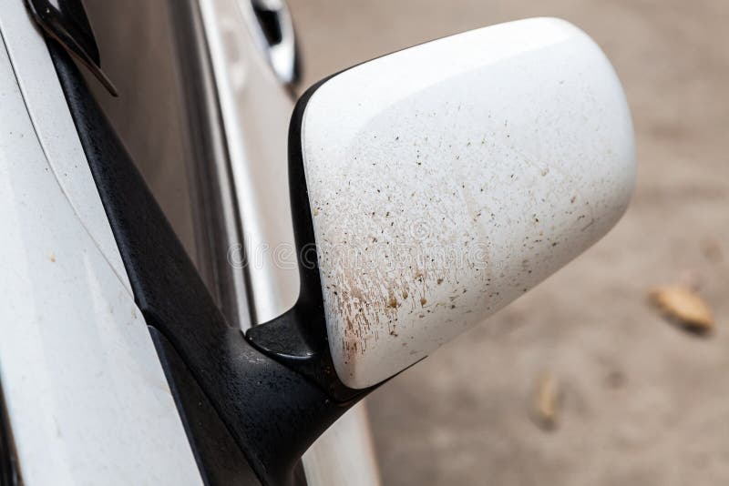 Part of Car Side Rearview Mirror Dirty Stock Photo Image of mini, side 71487640