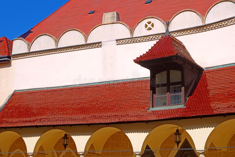 Part of city hall of Bratislava situated on the main square hlavne namestie in Bratislava, Slovakia