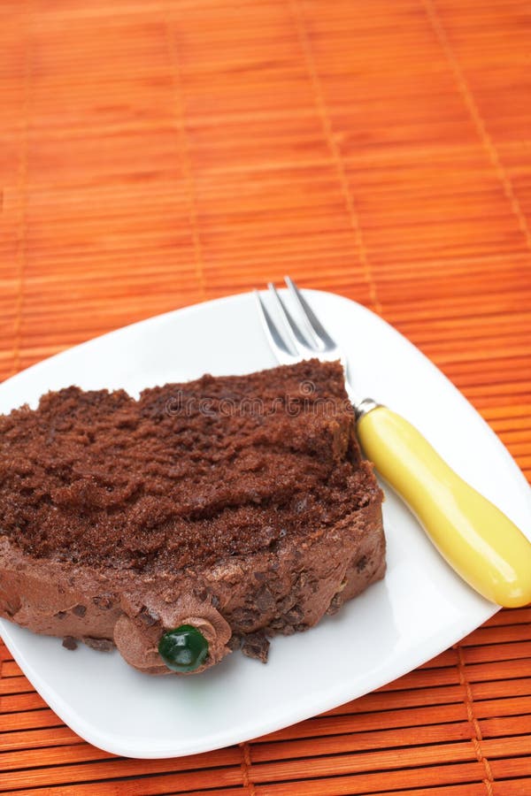 part de chocolat de gâteau photographie stock libre de droits part de chocolat de gâteau photographie stock libre de droits