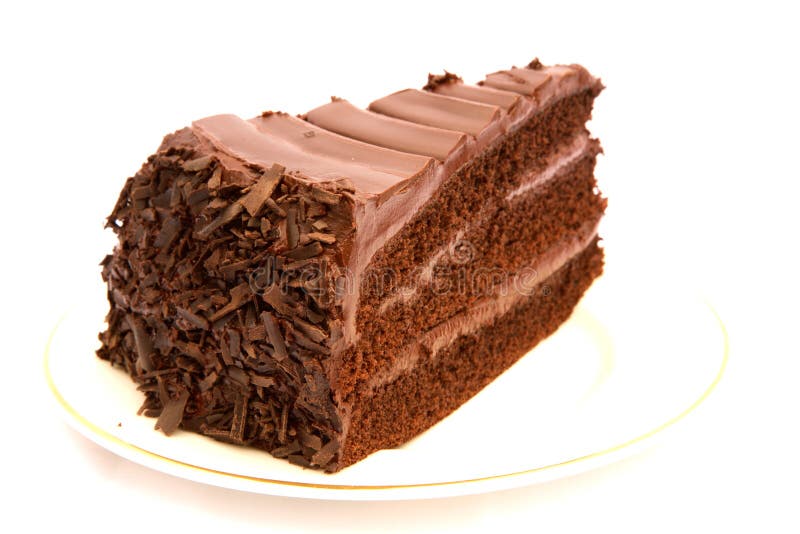 Part de gâteau de chocolat image libre de droits Part de gâteau de chocolat image libre de droits