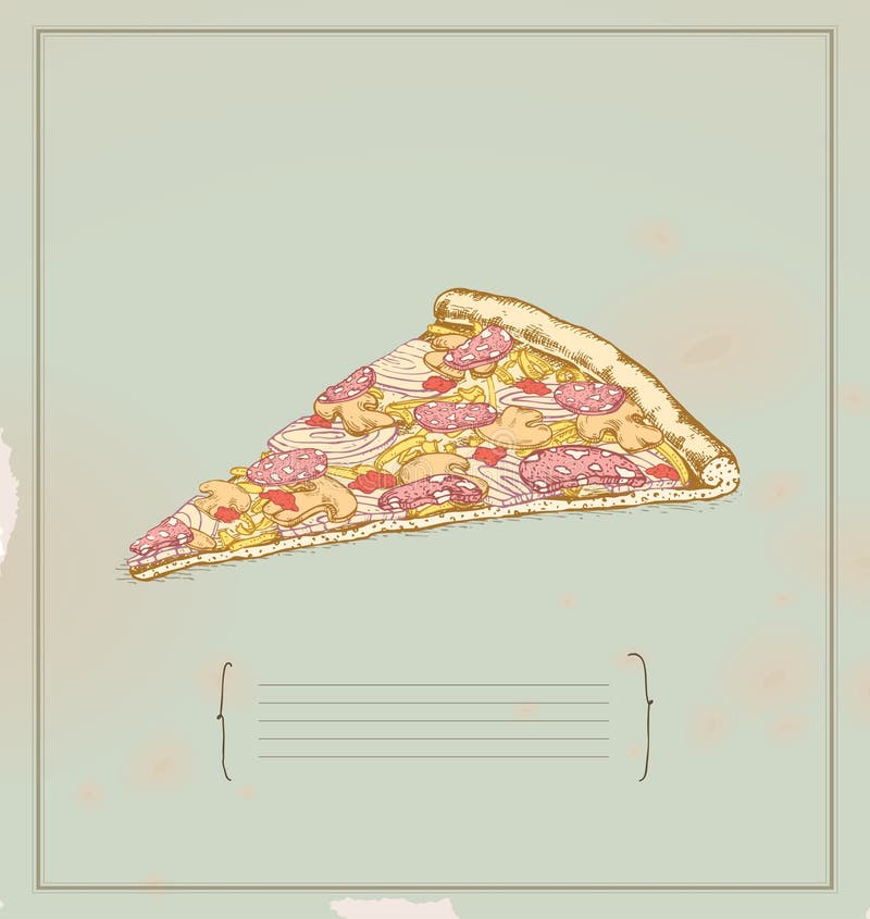 Part de pizza illustration libre de droits Part de pizza illustration libre de droits