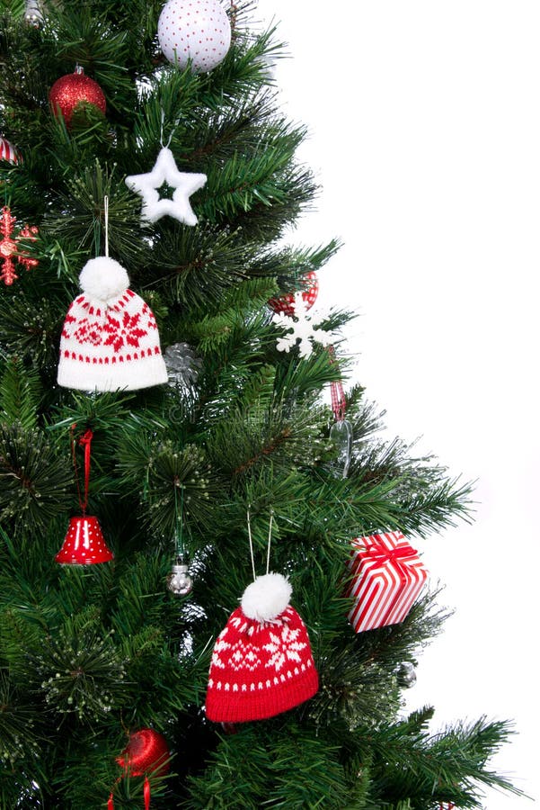 Decorated Christmas Tree with Golden Patchwork Ornament Artificial Gold