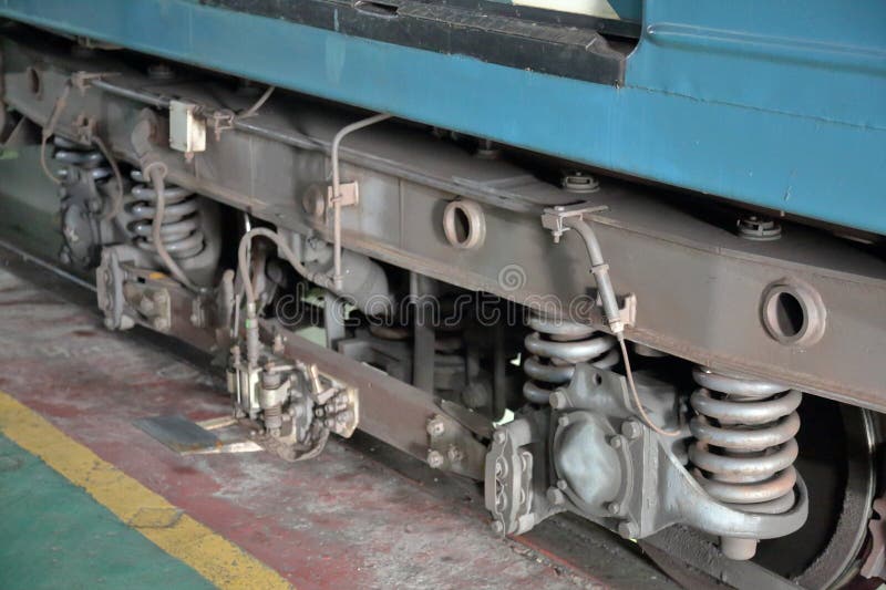 Part of the Old Train Braking System Stock Image Image of control