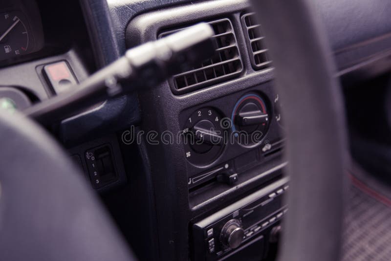 Part of the Old Car Interior. Stock Image Image of forms, collector