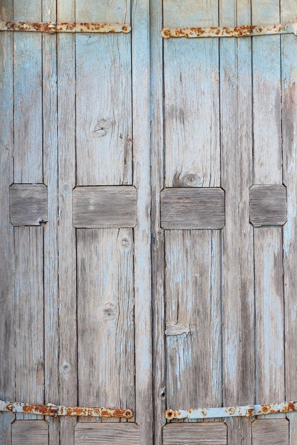 Part of an old weathered door stock photos Part of an old weathered door stock photos