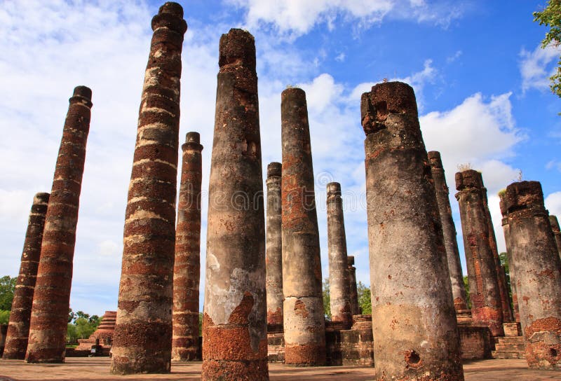 Part of the ruin of Wat Mahathat in Sukhothai