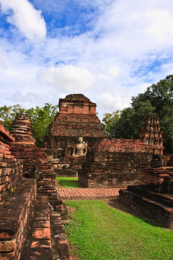 Part of the ruin of Wat Mahathat in Sukhothai