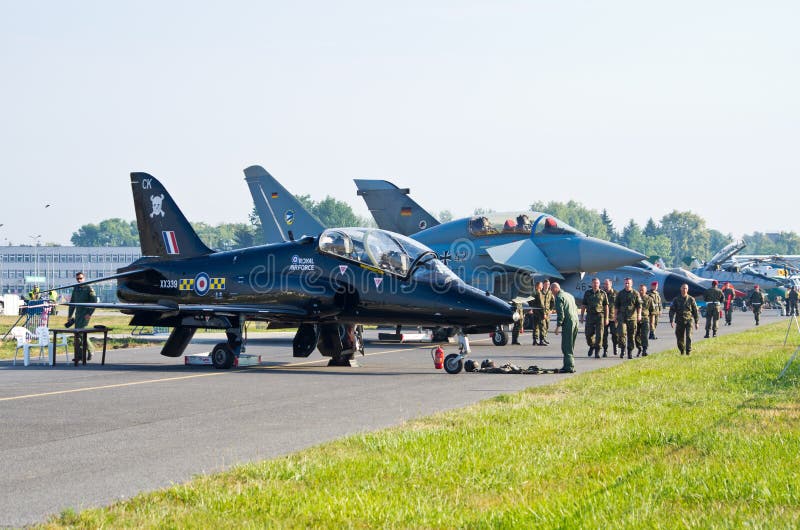 Part of Static Exposition on Radom Airshow, Poland Editorial Stock
