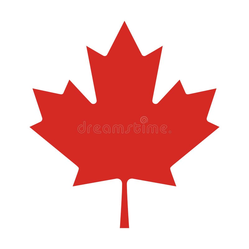Parte da cor verdadeira de bandeira nacional de Canadá ilustração do vetor Parte da cor verdadeira de bandeira nacional de Canadá ilustração do vetor