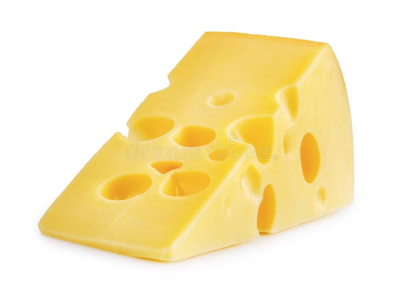 Parte de queijo isolada