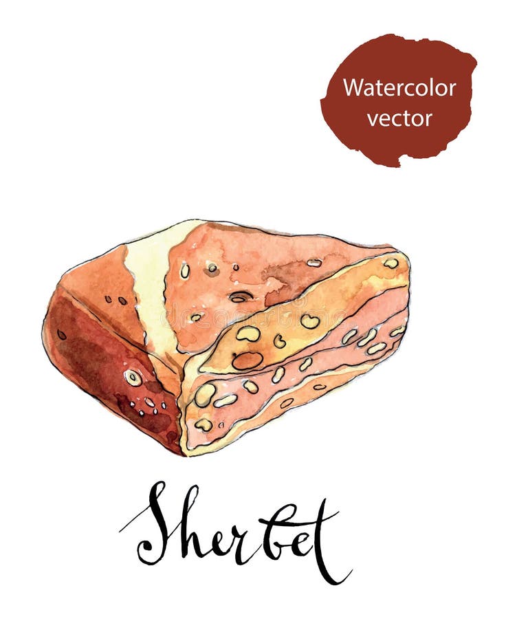 Parte de sorvete árabe ilustração stock