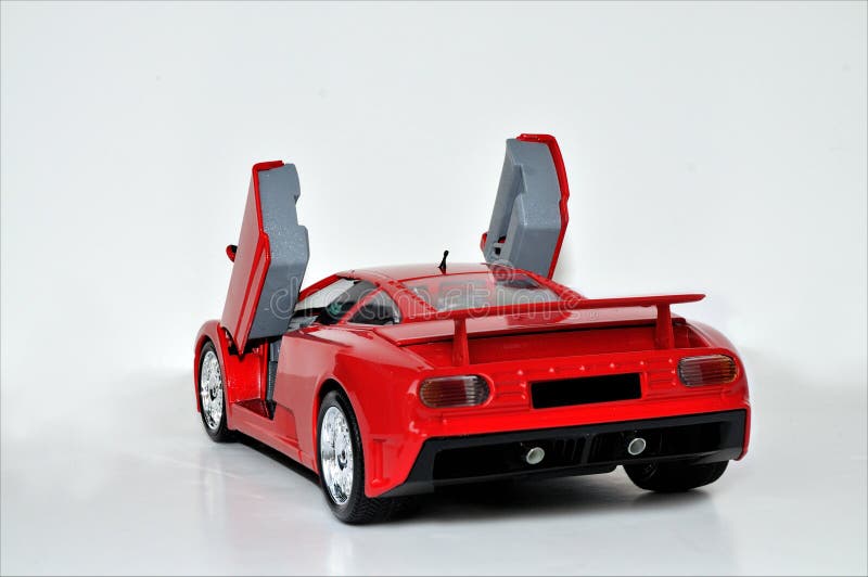 An isolated red Lamborghini car. An isolated red Lamborghini car