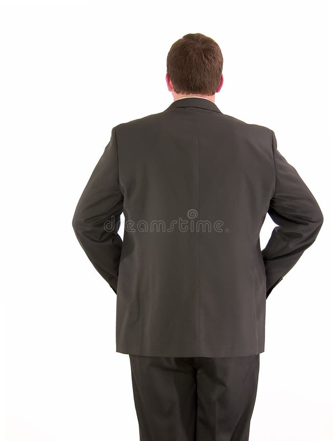Parte traseira do homem de negócios imagem de stock royalty free Parte traseira do homem de negócios imagem de stock royalty free