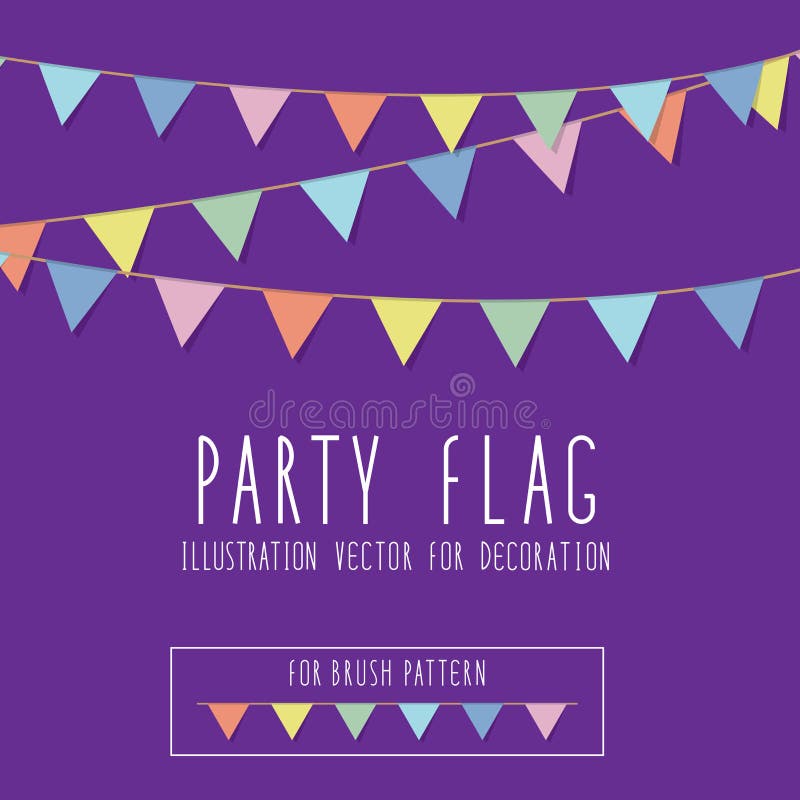 Party-Flagge vektor abbildung