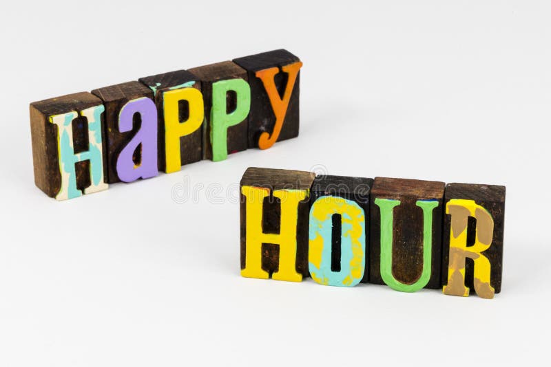 Parteizeichen der glücklichen Stunde genießen Erwachsenen Unterhaltungsalkohol der Bar