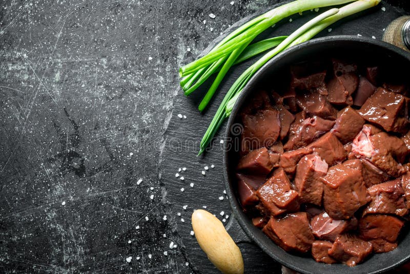 Fígado de porco seco foto de stock. Imagem de oleoso - 161172606