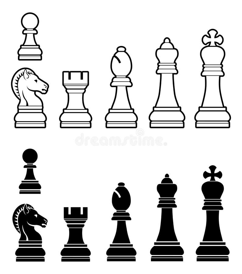 Posições De Início De Placa De Xadrez Vetorial Ilustração do Vetor -  Ilustração de xadrez, liso: 271194424