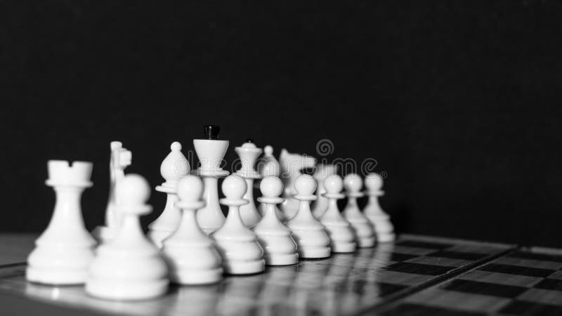 Partes De Xadrez Como Uma Metáfora Para a União Imagem de Stock - Imagem de  desafio, preto: 140423645