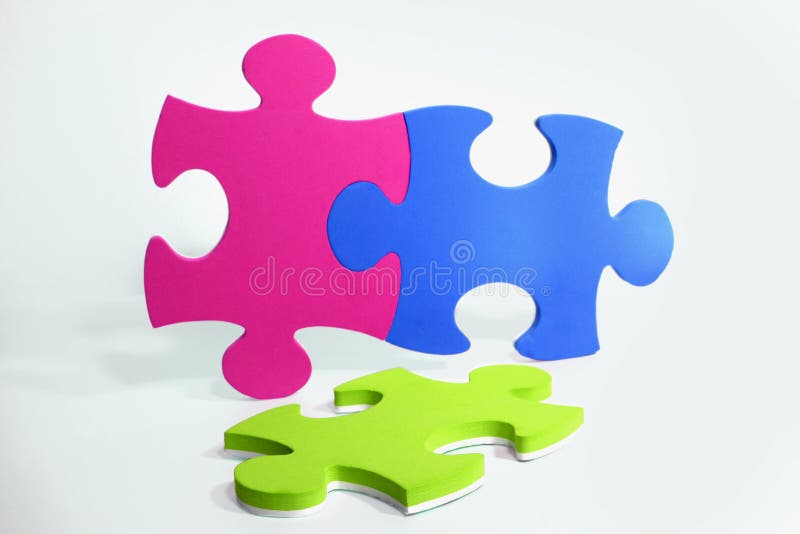 Peças de puzzle foto de stock royalty free