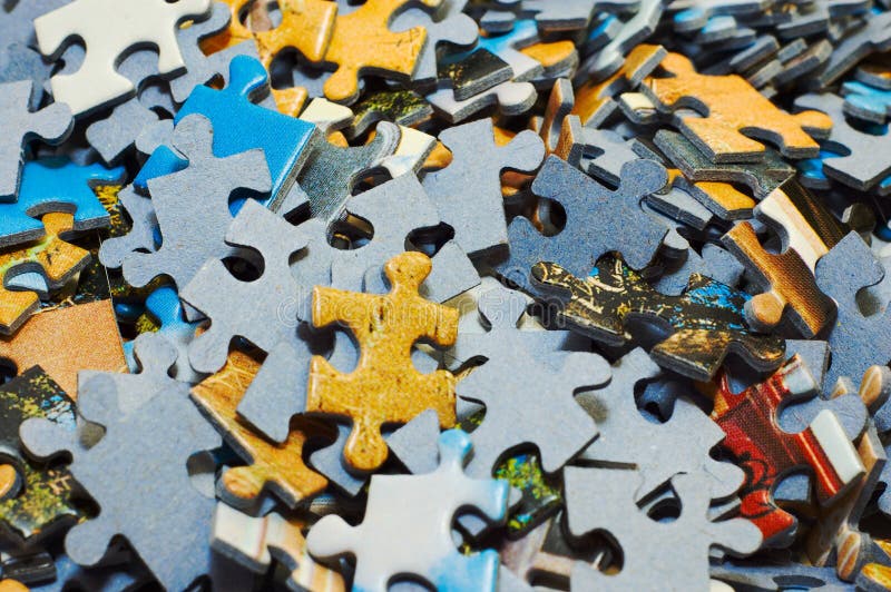 Peças de puzzle imagem de stock royalty free