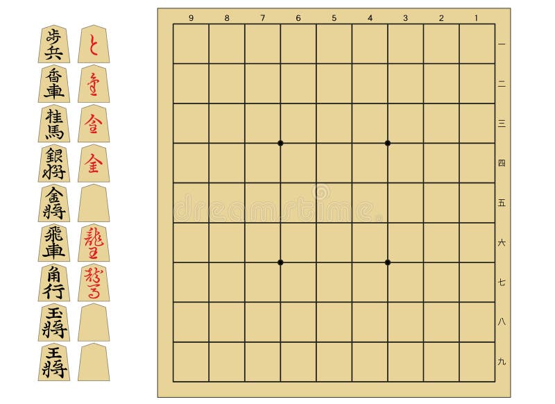 Jogo De Xadrez Japonês (Shogi) Imagem de Stock - Imagem de soldado,  inteligente: 13482145