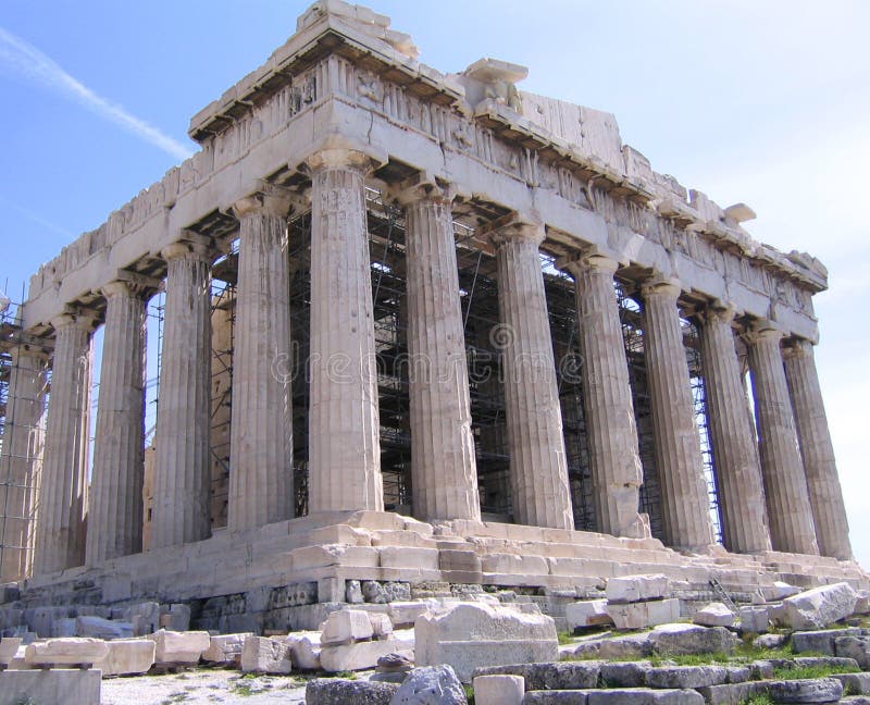 Parthenon en la acrópolis foto de archivo libre de regalías Parthenon en la acrópolis foto de archivo libre de regalías