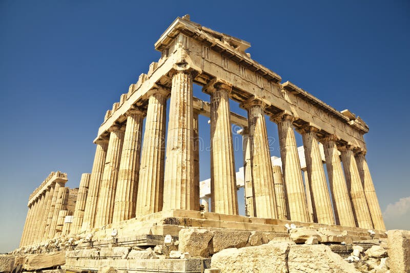 Parthenon στην ακρόπολη στην Αθήνα, Ελλάδα στοκ φωτογραφία