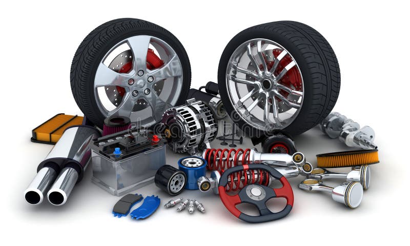 Parti dell'automobile royalty illustrazione gratis Parti dell'automobile royalty illustrazione gratis