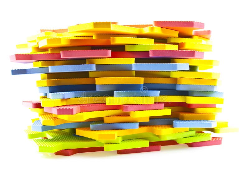 Pezzi del Puzzle dell'Alfabeto immagine stock