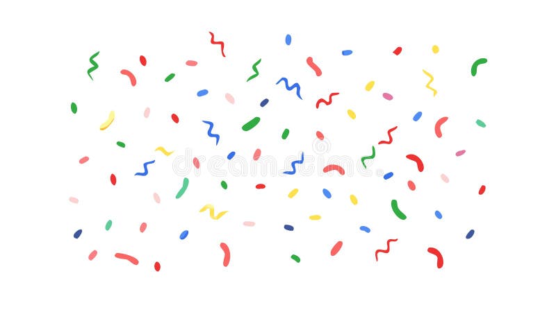 Partia Kolorowych Ilustracji Wektorowych Lotów Confetti oraz konstrukcja wektora elementarnego Celebration Element Generative AI ilustracja wektor