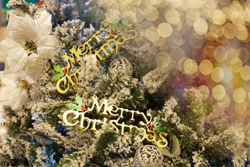 Merry Christmas and Happy New Year Scenery Stock Photo - Image of year ...