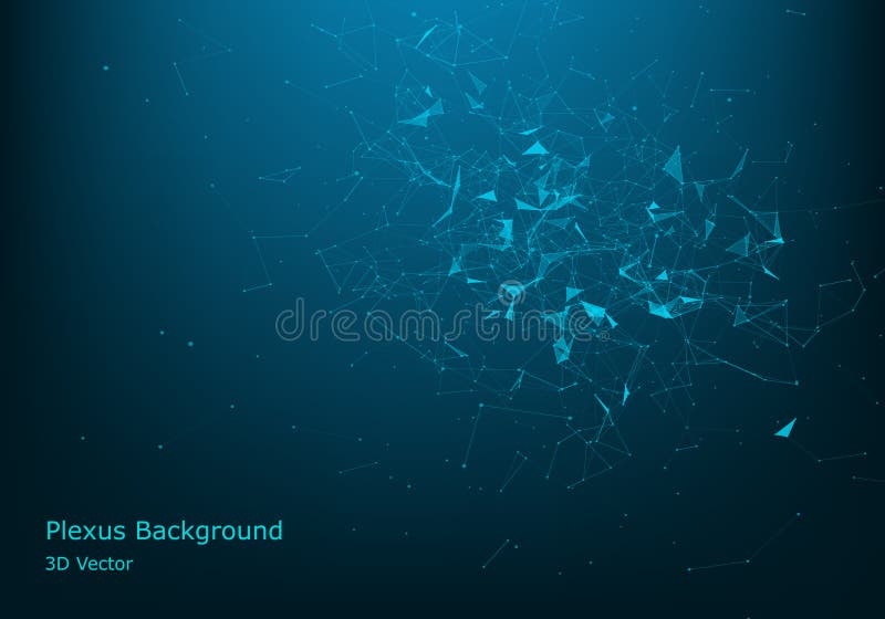 Particelle e linee astratte di vettore Effetto del plesso Futuristico io royalty illustrazione gratis Particelle e linee astratte di vettore Effetto del plesso Futuristico io royalty illustrazione gratis