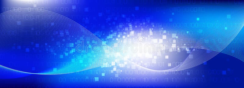 Particle Future. Light Streaming Backgrounds. royalty free illustration