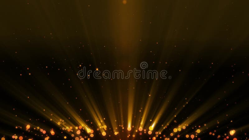 Particles gold glitter awards dust abstract background looped