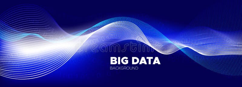 Particles Stream. Light Streaming Backgrounds. royalty free illustration