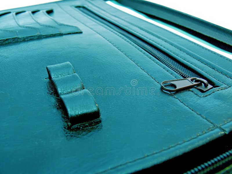 Dettaglio della valigetta da lavoro fotografia stock libera da diritti