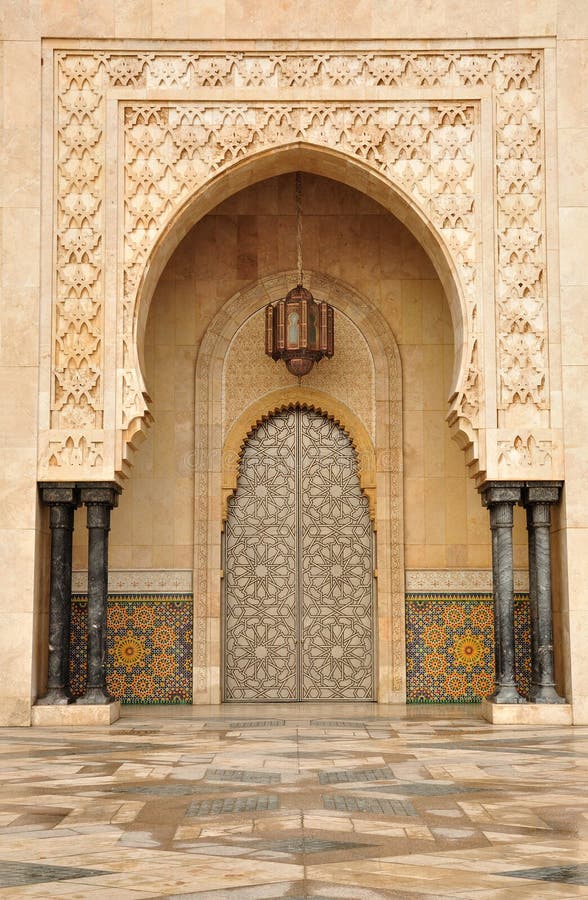 Particolare della moschea del Hassan II a Casablanca