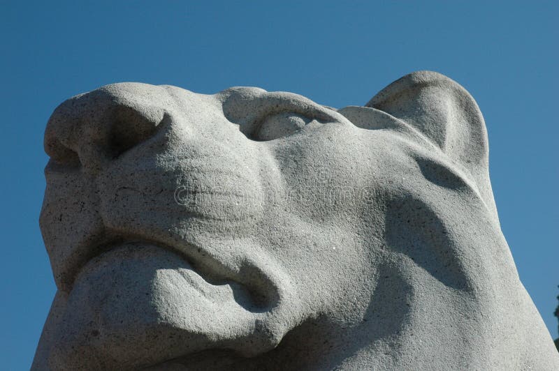 Particolare della statua del leone fotografia stock libera da diritti