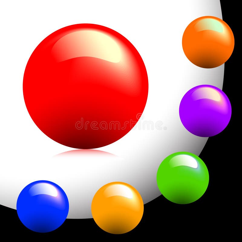 Particoloured buttons stock illustration