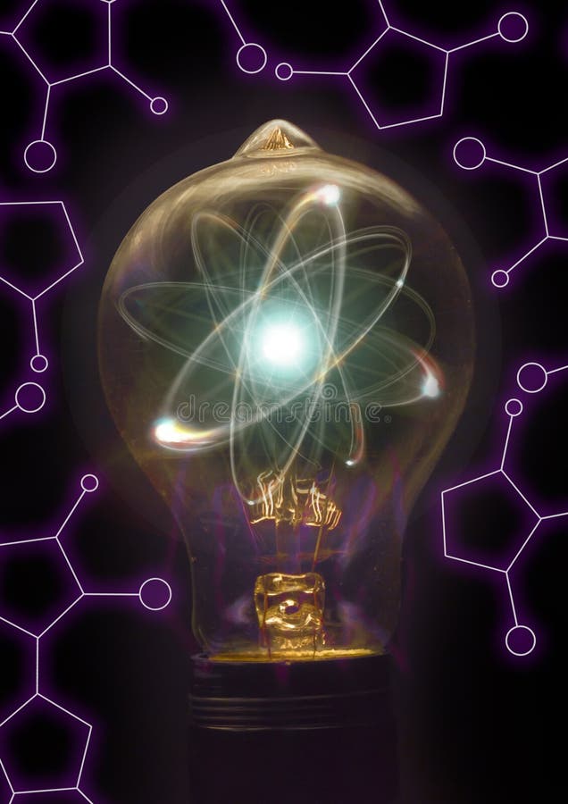 Particule atom de bec stock illustration