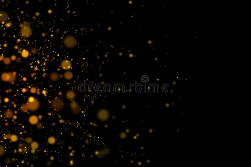 Particule de lumină strălucitoare în ambele părți abstracte în fond întunecat stock illustration